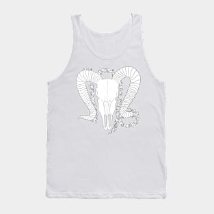 Capricorn - Black and White Tank Top